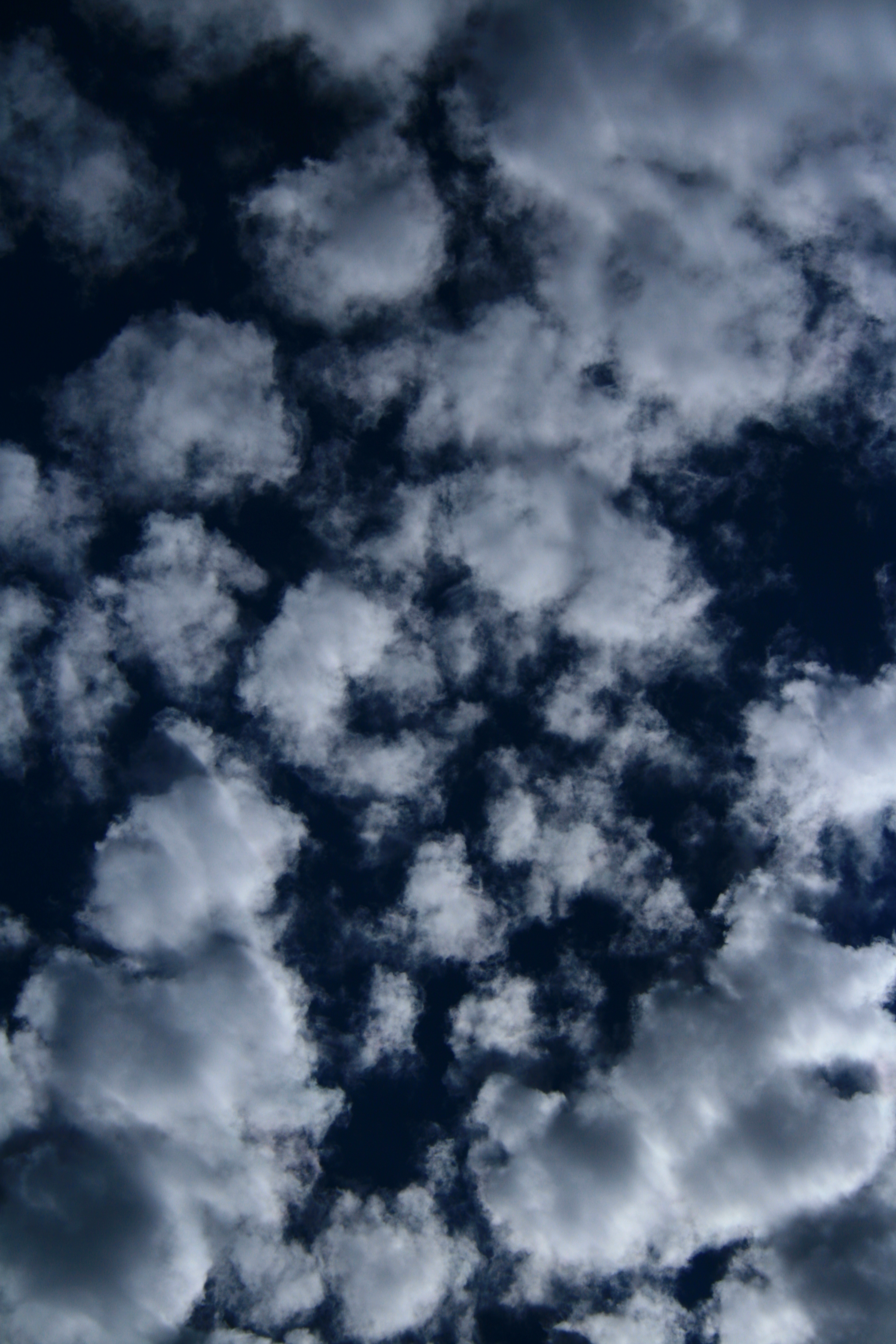 dark blue sky clouds