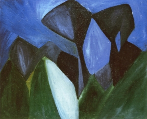 Wladimir Burljuk, Die Bäume (1911).jpg