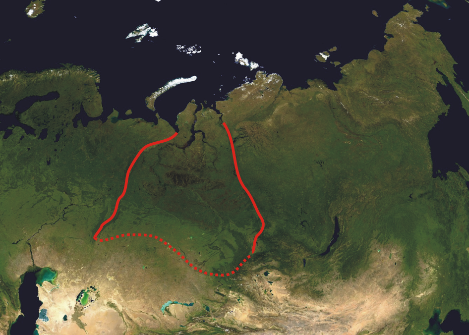 west siberian plain in russia