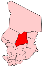 Letak Region Batha di Chad
