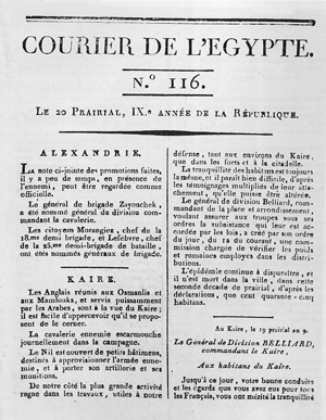 <i>Courier de lÉgypte</i>