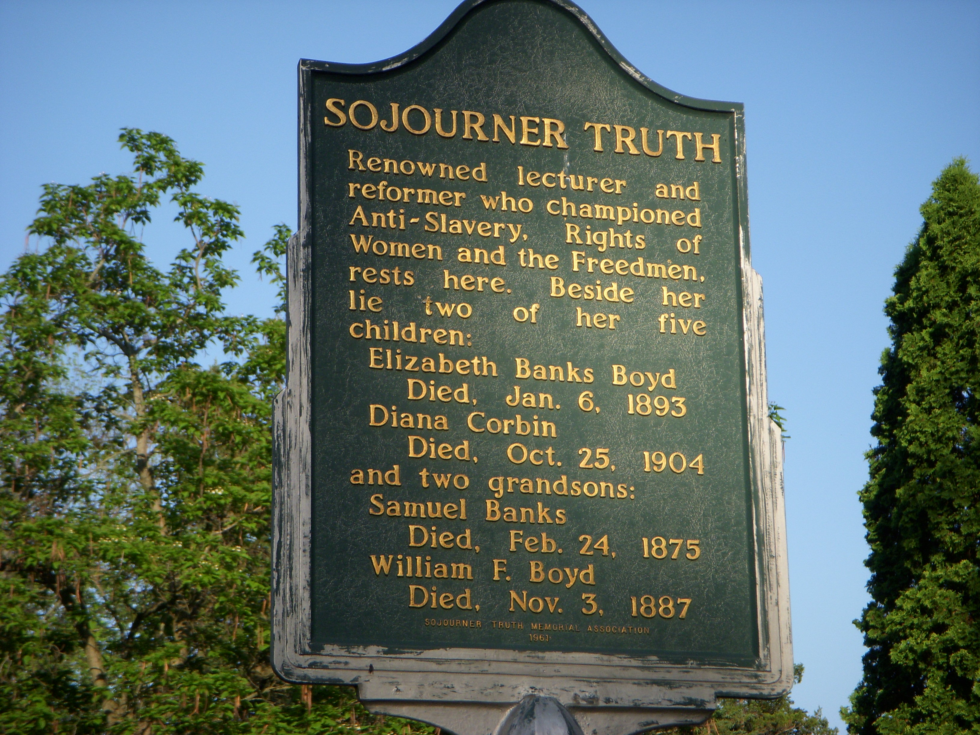 sojourner truth grave