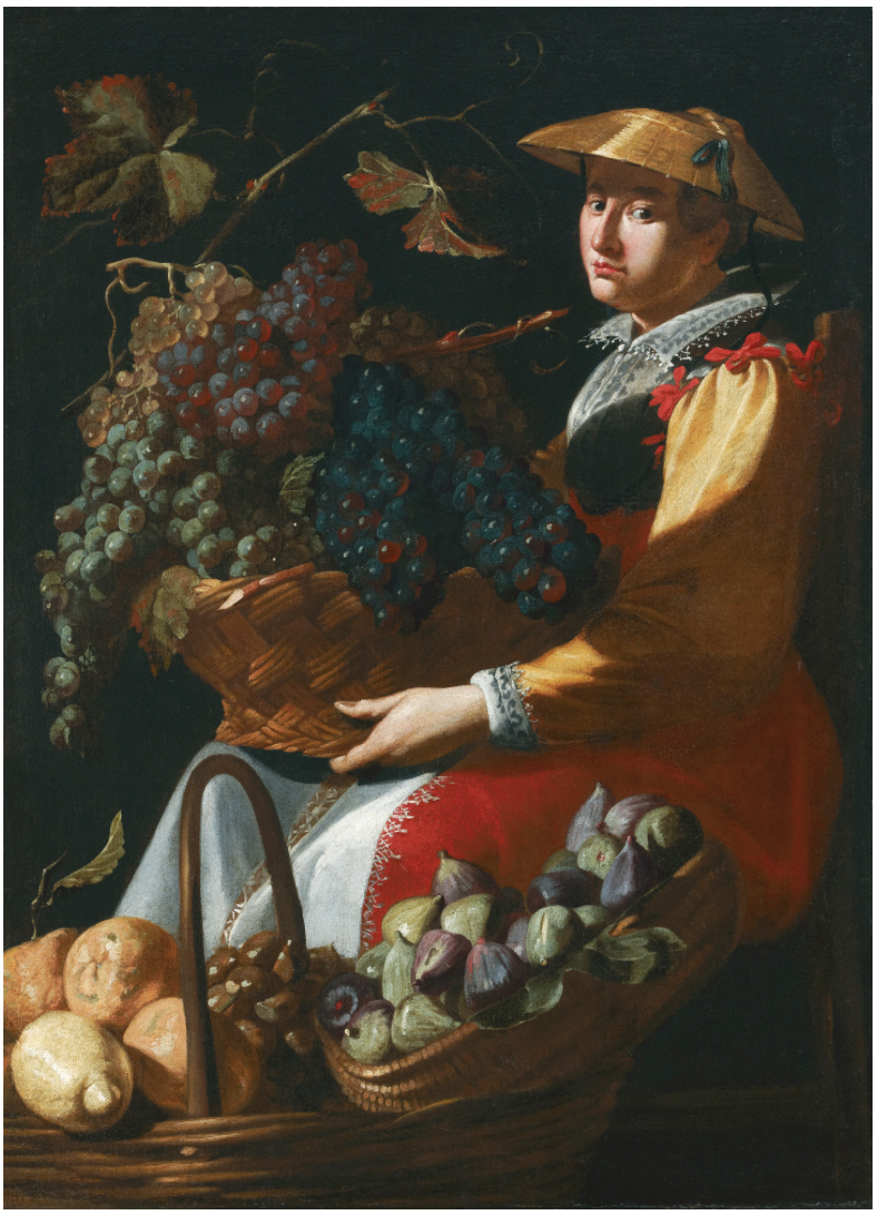 File:Giacomo Legi - A lady selling fruit, including figs, lemons and  grapes.jpg - Wikipedia