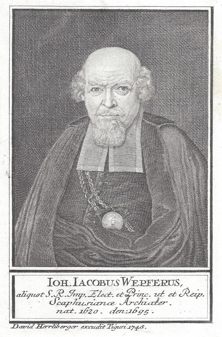 Johann Jakob Wepfer, Kupferstich von [[David Herrliberger