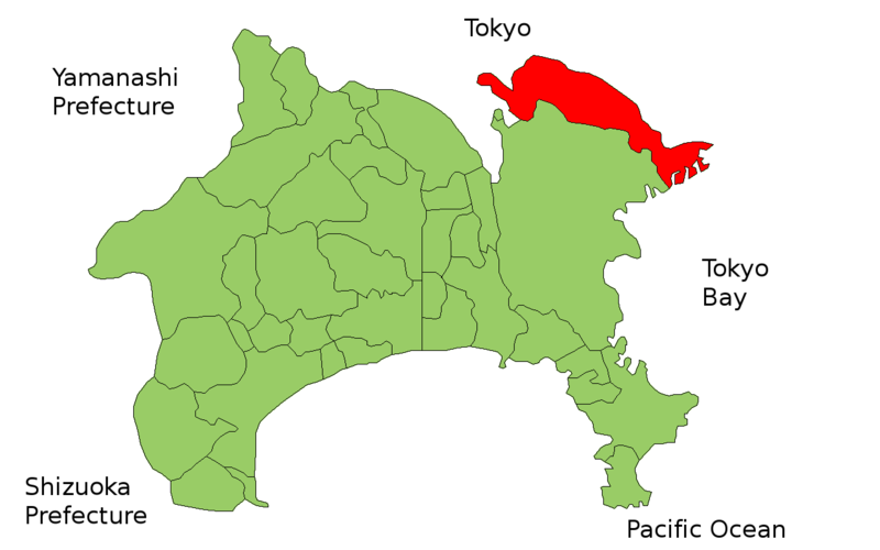 Tryk ned Forbigående skyld File:Kawasaki Kanagawa Map.PNG - Wikimedia Commons