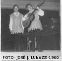 Leda y Maria en las Jornadas del Nuevo Mundo del Niño con "Canciones para mirar"-Necochea-1960