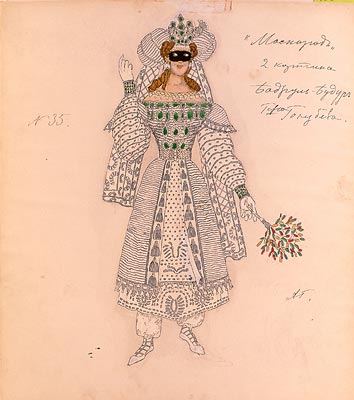 File:Masquerade by Golovin - Badrul-Budur (1917, Bakhrushin museum).jpg