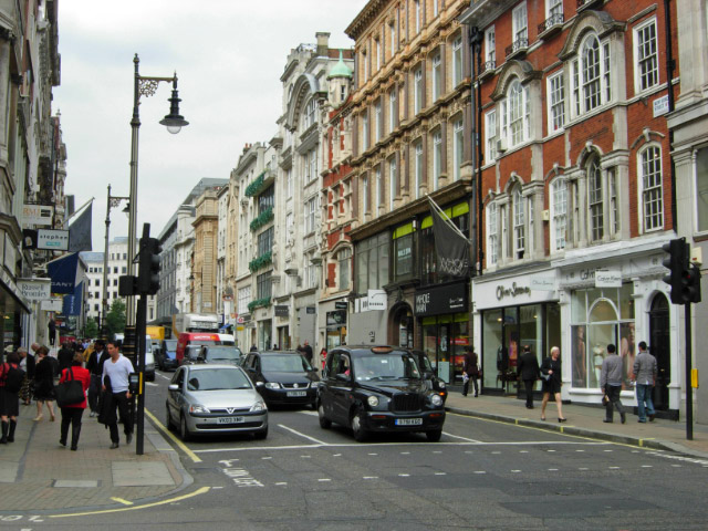 London. November 2018. A View Of New Bond Street In Mayfair In