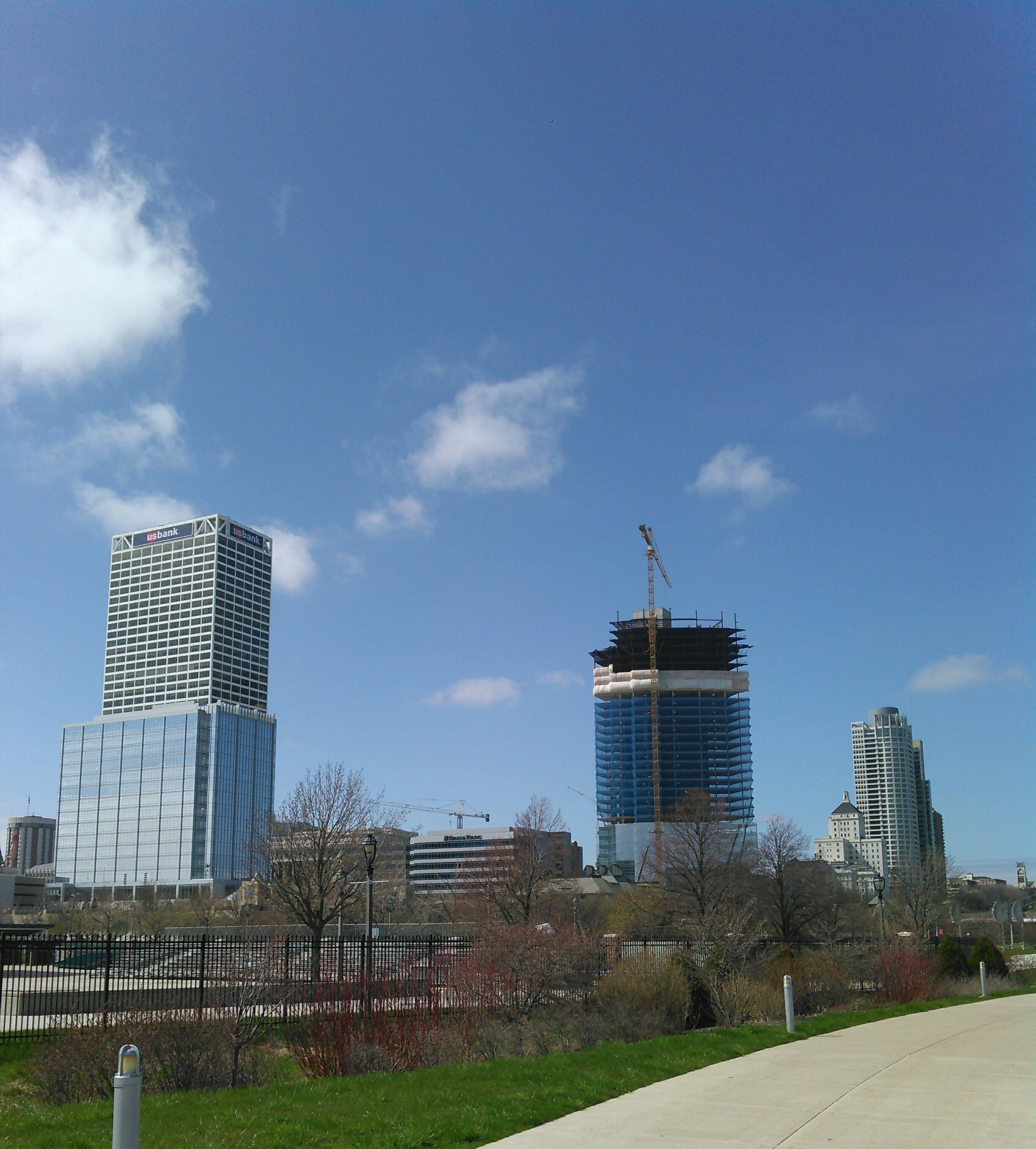 Under tower. Northwestern mutual.