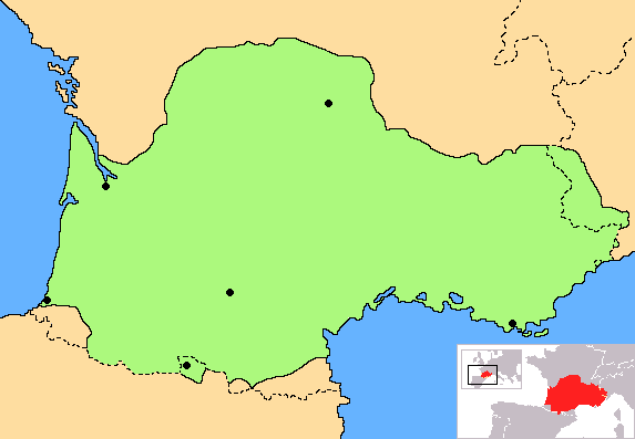 Occitania blanck map