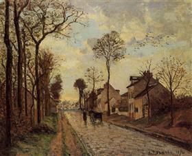 File:Pissarro - the-louveciennes-road-1870.jpg