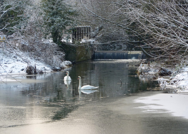 File:River scene in winter - geograph.org.uk - 1653537.jpg