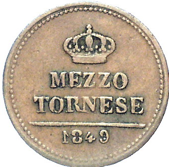 File:Two Sicilies 1849 coin - half tornese (reverse).jpg