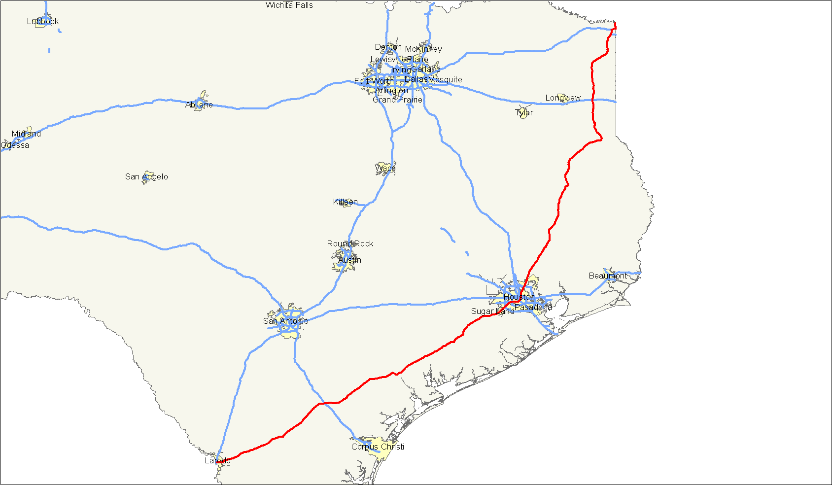 Map Us 59 File:US 59 map (Texas).png