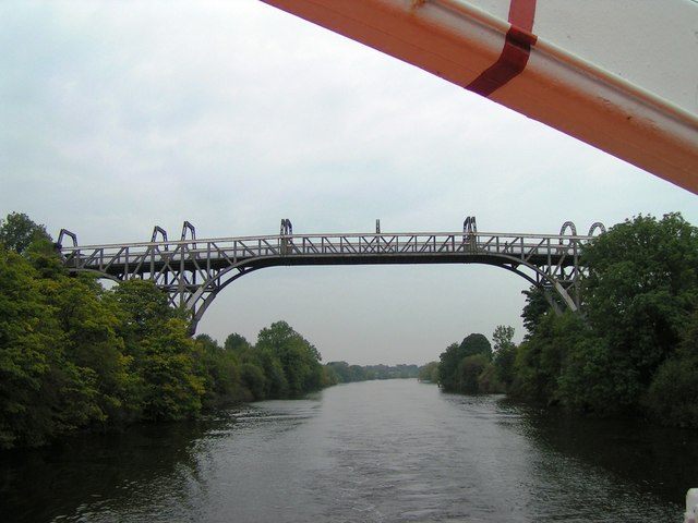 Warburton Bridge from ship on Manchester Ship Canal - geograph.org.uk - 1210025