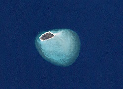 Landsat image of Aukane Island