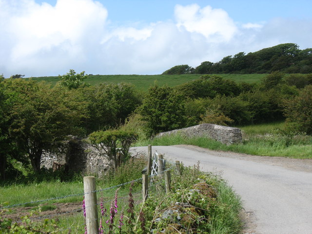 File:Bridge over the stream below Ucheldref Uchaf - geograph.org.uk - 1360172.jpg