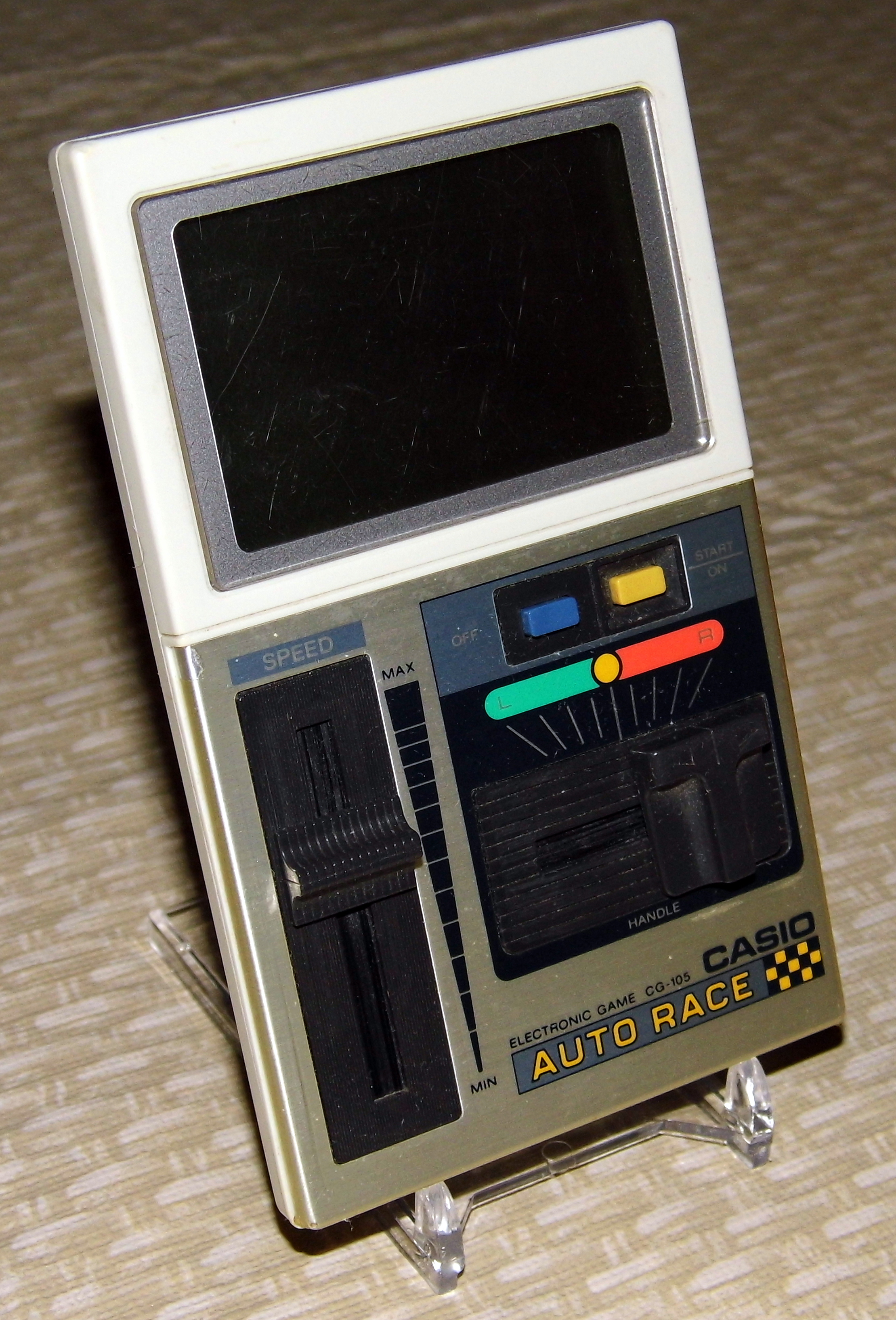 File:Casio Auto Race, Model CG-105, Made in Japan, Copyright 1982 ...