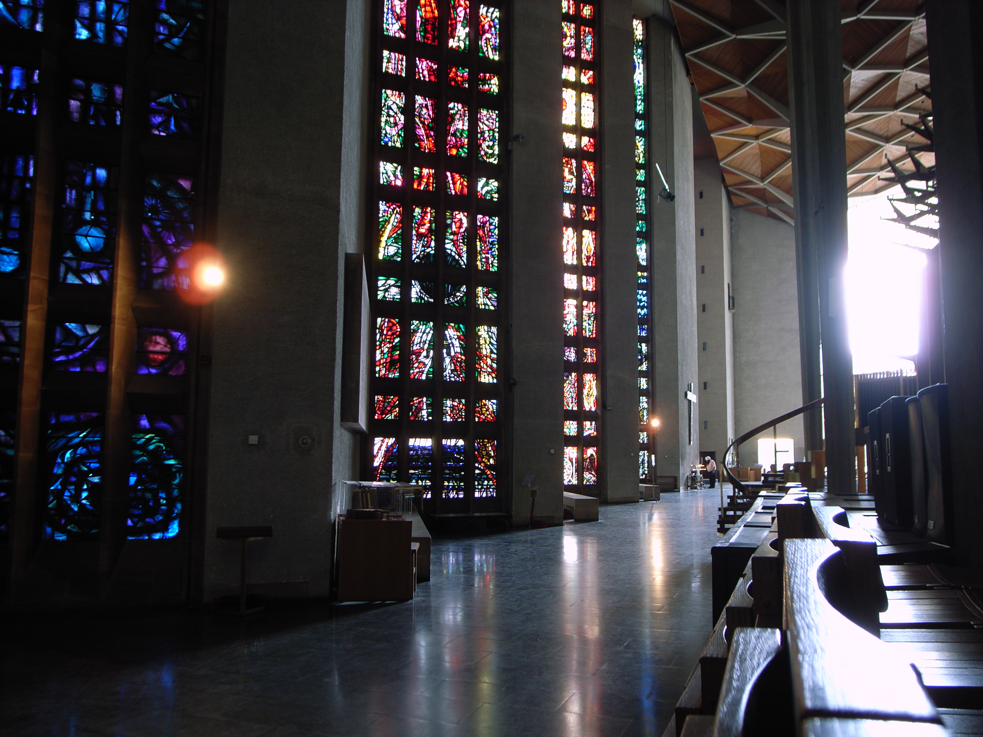 Lee's windows in the Nave of Coventry Cathedral