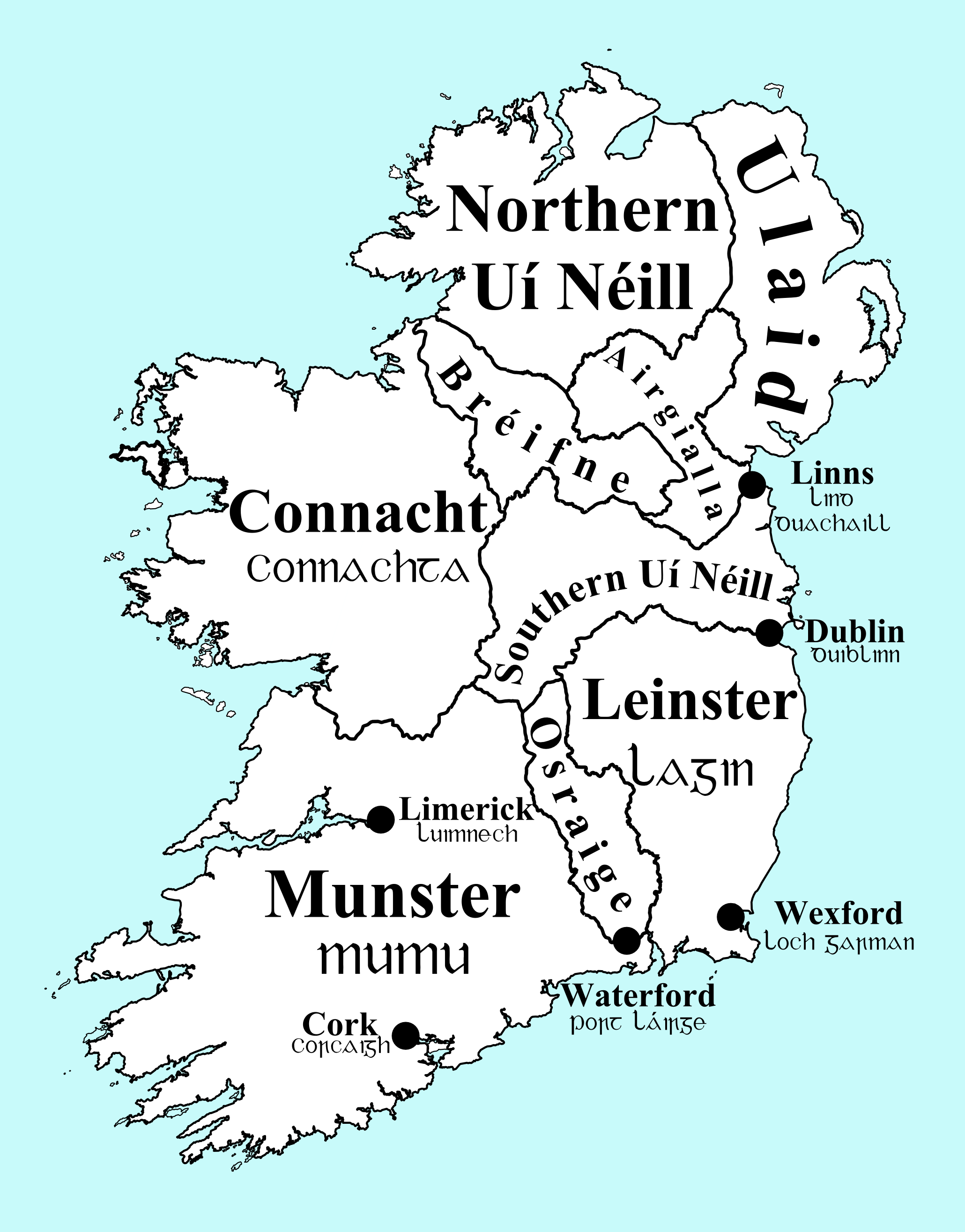 List Of Irish Kingdoms Wikipedia