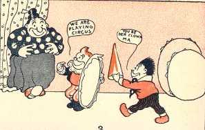 Katzenjammer Kids: Einzelszene eines Comics aus dem Jahr 1901 von Rudolph Dirks