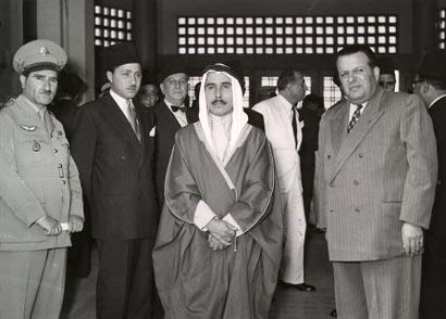 ملف:King Talal in Lebanon, 1952.jpg