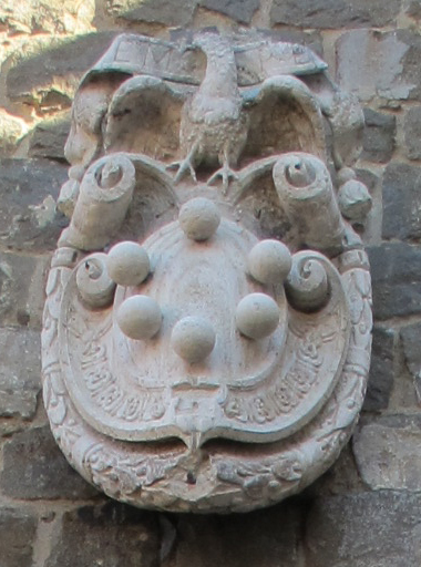 Montalcino, palazzo dei priori, stemma medici