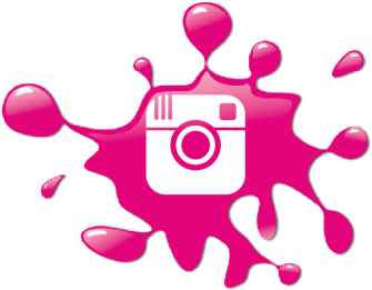 Instagram Logo Splatter (PNG Transparent)