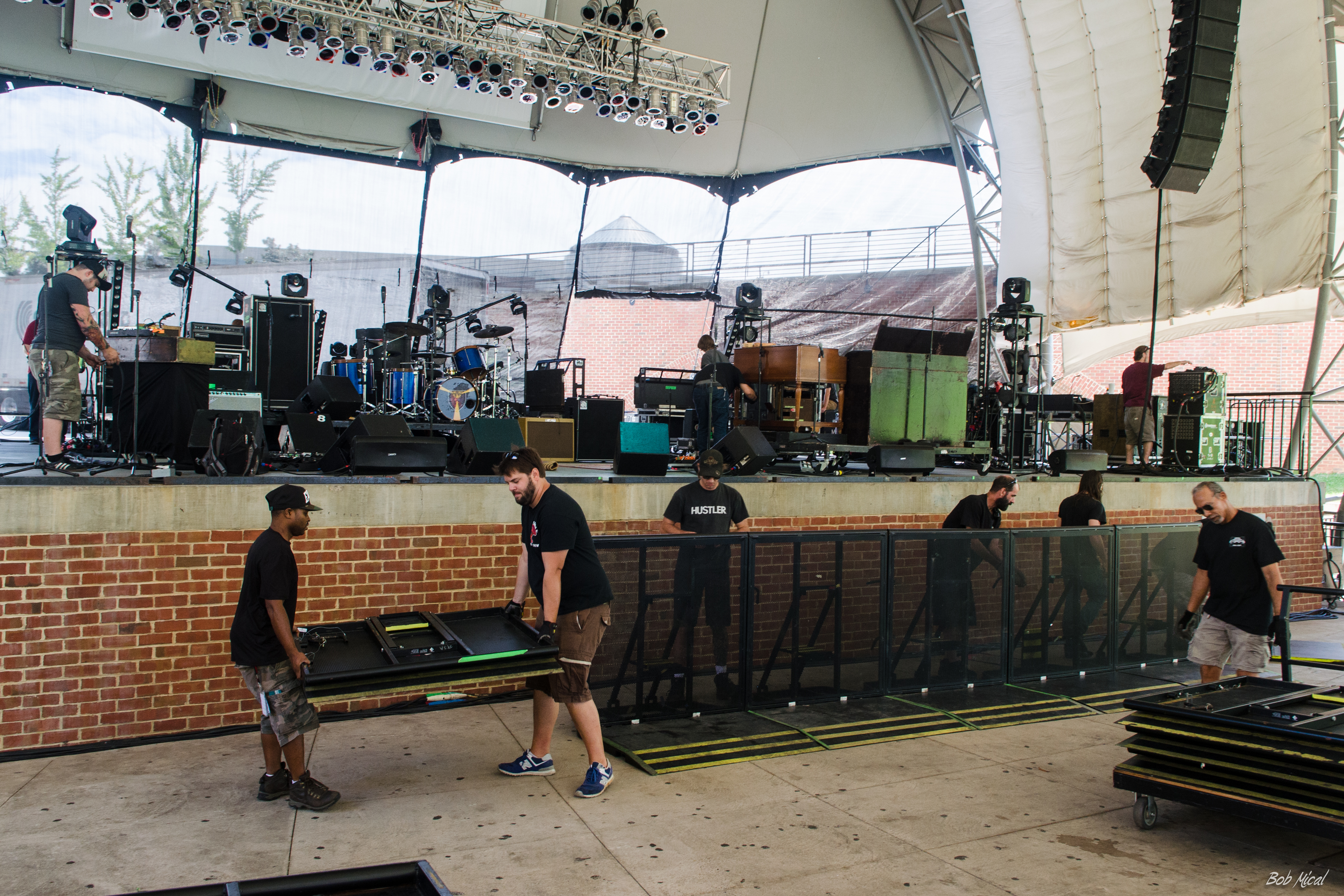 rock band stage setup