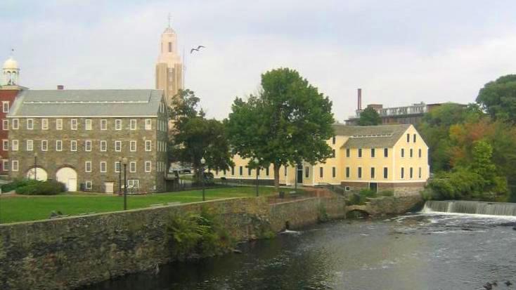 Slater Mill, on the Blackstone River, Pawtucket, Rhode Island