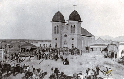 File:St. Genevieve Church in Las Cruces, New Mexico, dedicated on October 15, 1887.jpg