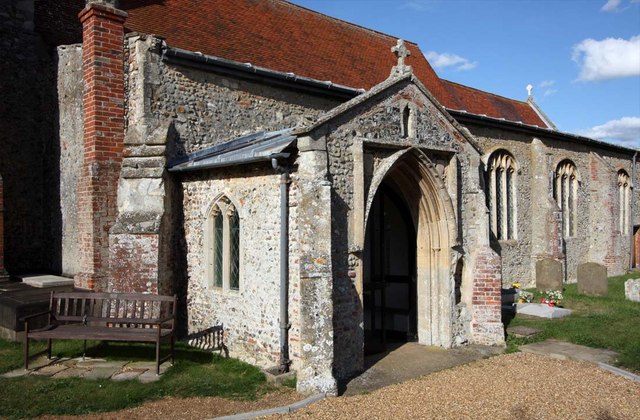 File:St Mary, Ellingham, Norfolk - Porch - geograph.org.uk - 1500745.jpg