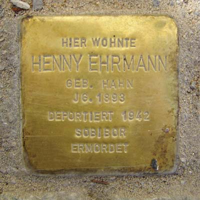 Stolperstein Röhrborngasse 28 Henny Ehrmann