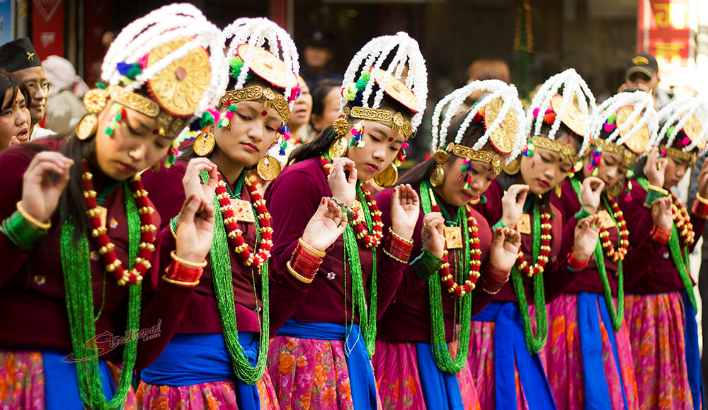 Gurung (exonym; Nepali: गुरुङ) or Tamu (endonym; Gurung: ཏམུ) are an ethnic group indigenous to the hills and mountains of Gandaki Province of Nepal. Gurung people predominantly live around the Annapurna region in Manang, Mustang, Dolpo, Kaski, Lamjung, Gorkha, Parbat,Tanahun and Syangja districts of Nepal. They are one of the main Gurkha tribes.   
They are also scattered across India in Sikkim, Assam, Delhi, West Bengal (Darjeeling area) and other regions with a predominant Nepali diaspora population. They speak the Sino-Tibetan Gurung language and most of them practice the Bon religion alongside Tibetan Buddhism and Hinduism.
The origin of the Gurung people can be traced back to Qiang people located in Qinghai, China.  As a result of foreign and Korean Christian missionary activities, some Gurung people have also converted to Christianity.