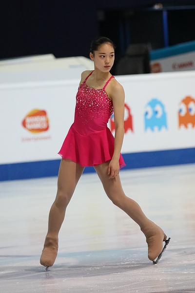 Tomoe Kawabata at the 2019 Junior World Championships - FS