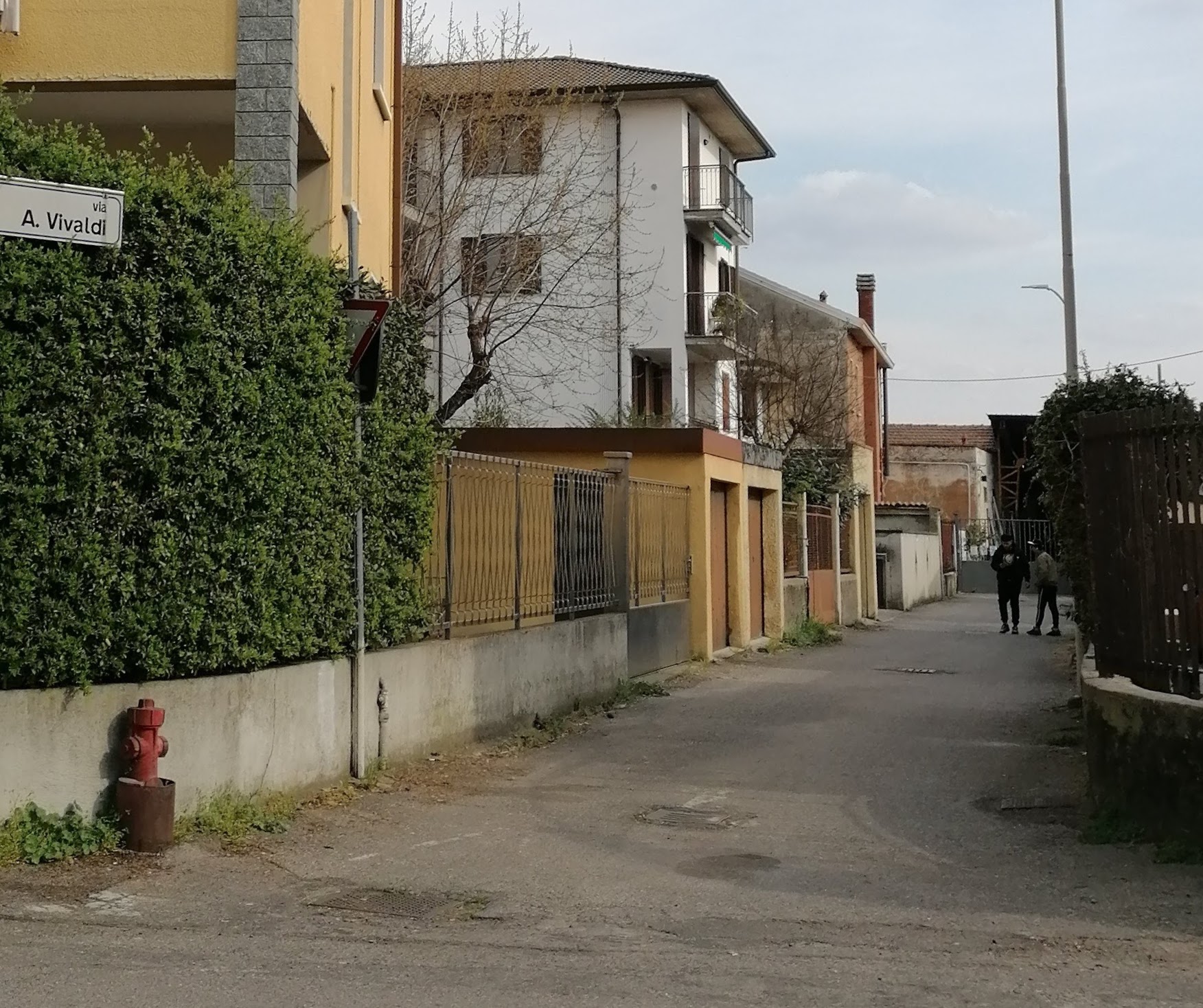 Via Antonio Vivaldi a Vigevano.