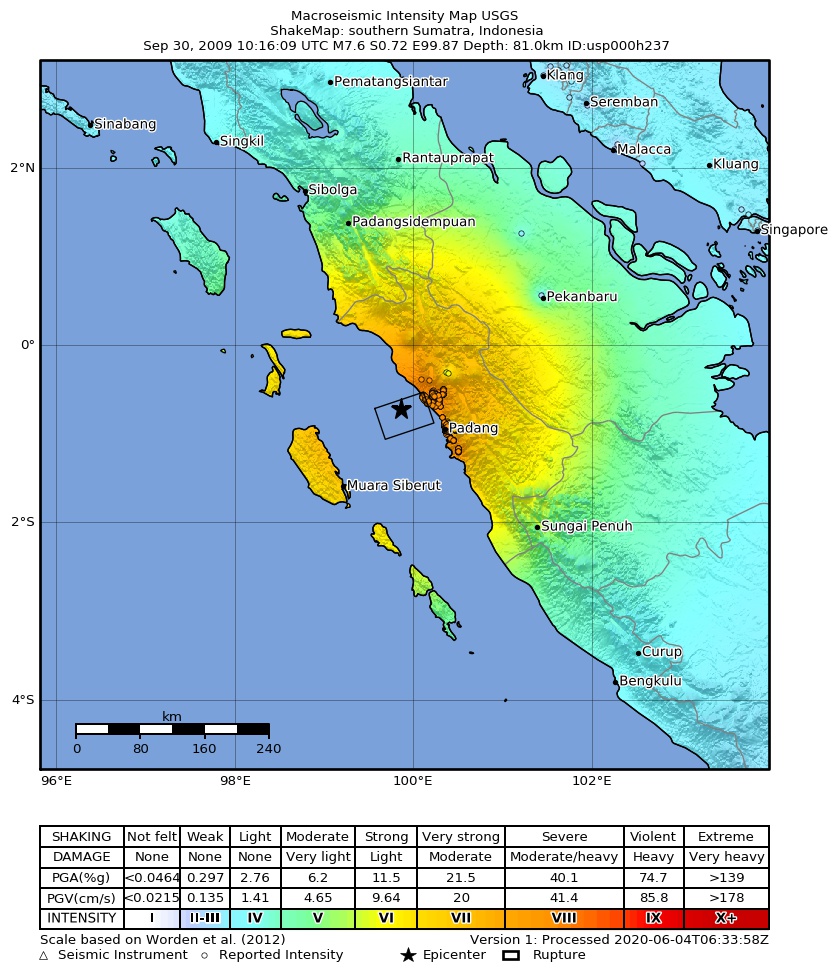 Sumatera gempa bumi Gempa di