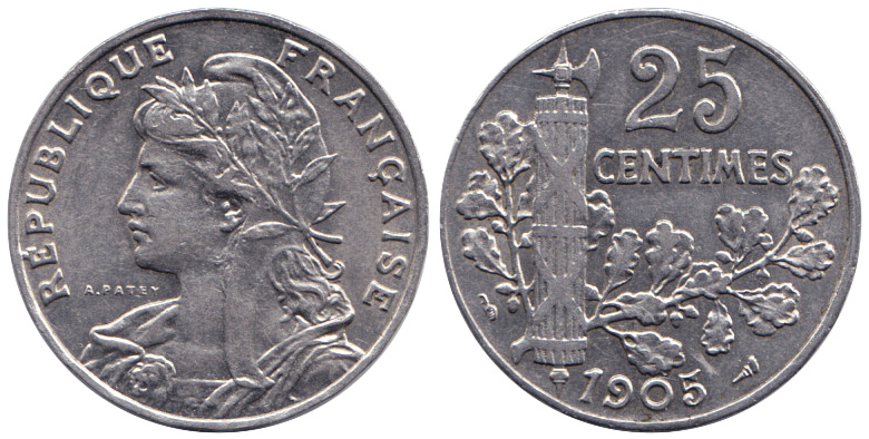 File:25 centimes 1905, France, Third Republic.jpg