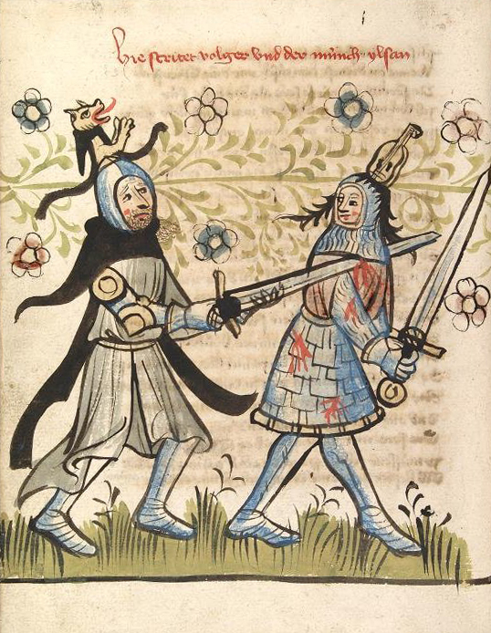 medieval sword fight