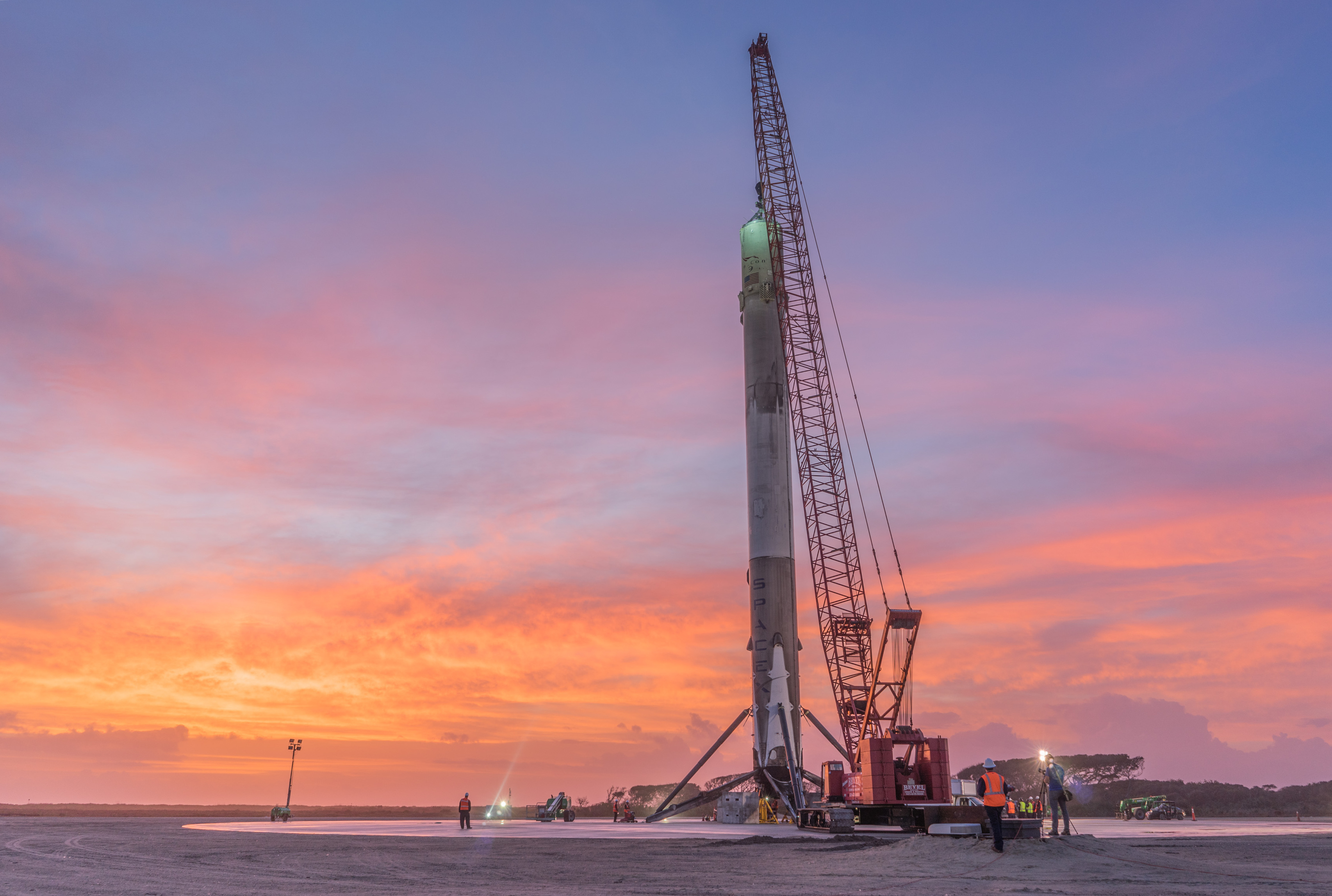 spacex floating landing platform