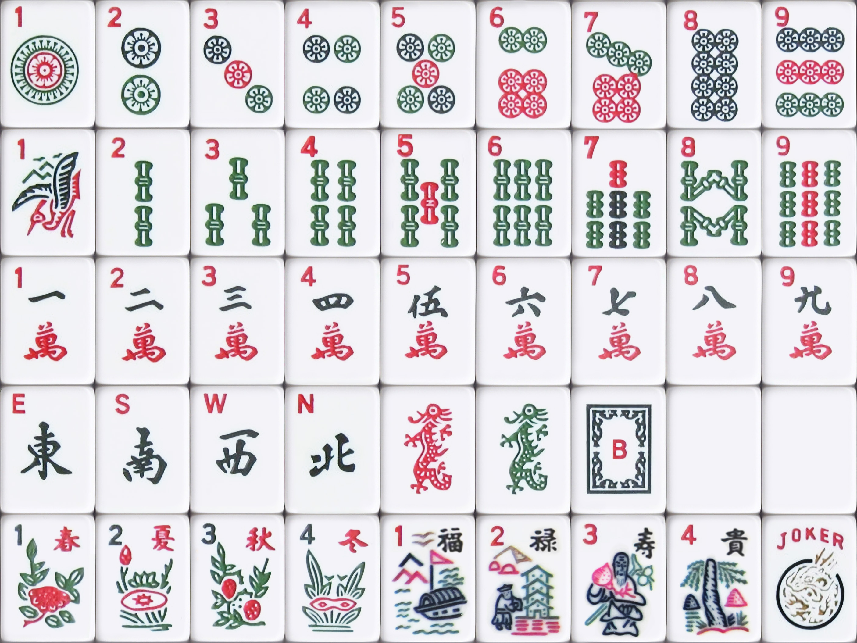 Mahjong tiles - Wikipedia