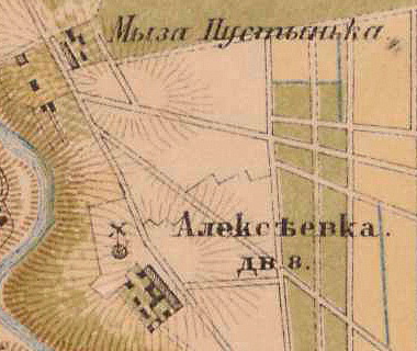План деревни Пустынка. 1885 г.