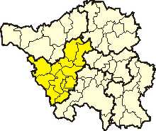 Poziția regiunii Districtul Saarlouis