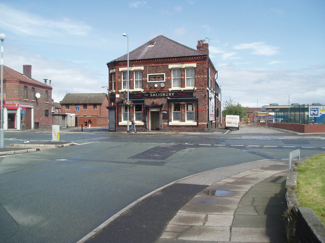 File:The 'Salisbury' public house, jct of Salisbury Road-Marsh Lane, Bootle. - geograph.org.uk - 1443446.jpg