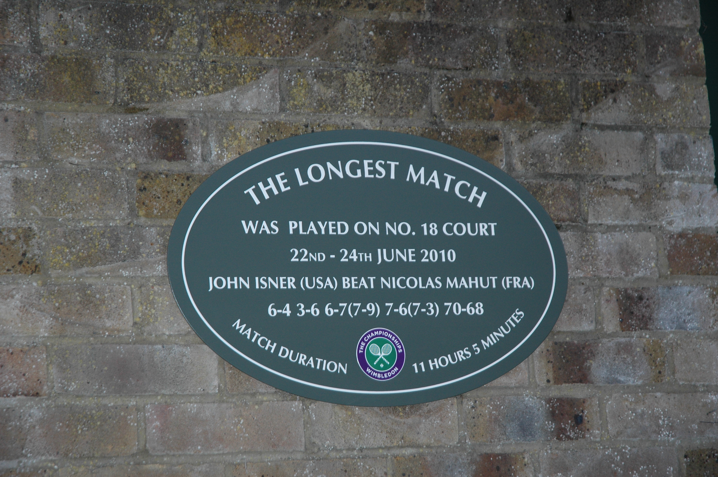 Mahut x Isner em Wimbledon 2010 – Wikipédia, a enciclopédia livre