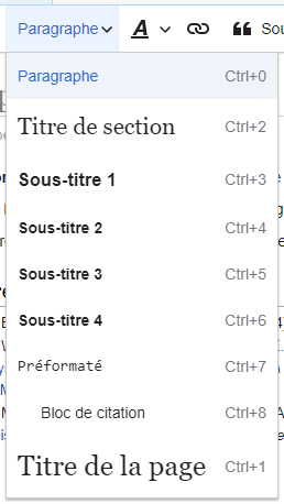 VisualEditor Toolbar Headings-fr.png