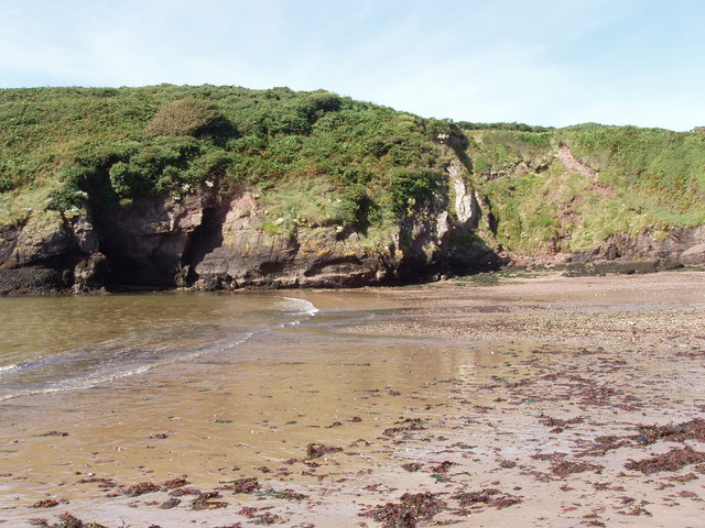 File:Beach and cliffs at Ballymacaw Cove - geograph.org.uk - 1476275.jpg