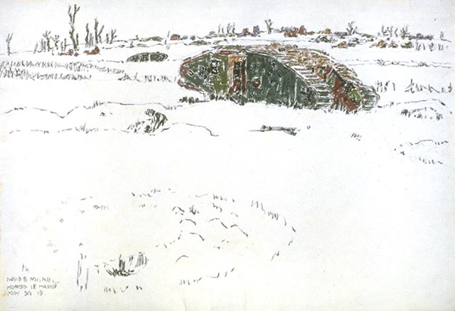 File:David Milne - Wrecked Tanks outside Monchy-le-Preux.jpg