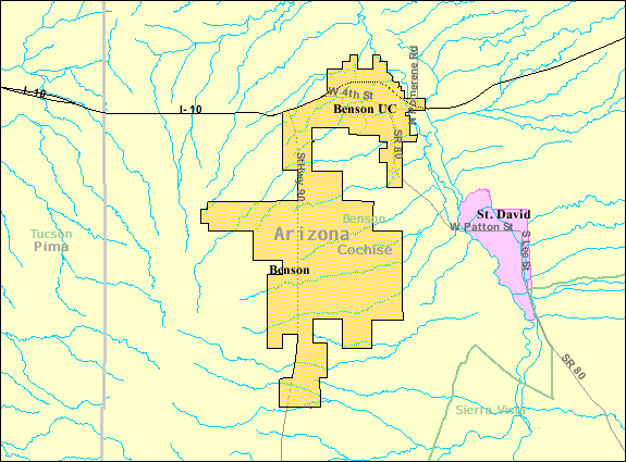 File:Detailed map of Benson, Arizona.png