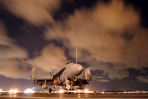 File:FA-18C Hornet on deck of USS Ronald Reagan.jpg